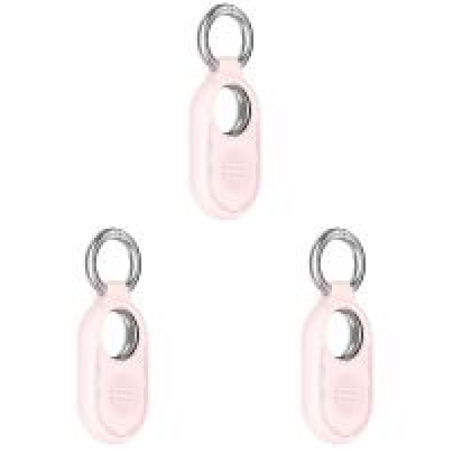 Funda Silicona Antigolpes Con Llavero para Galaxy SmartTag 2 () Rosa
