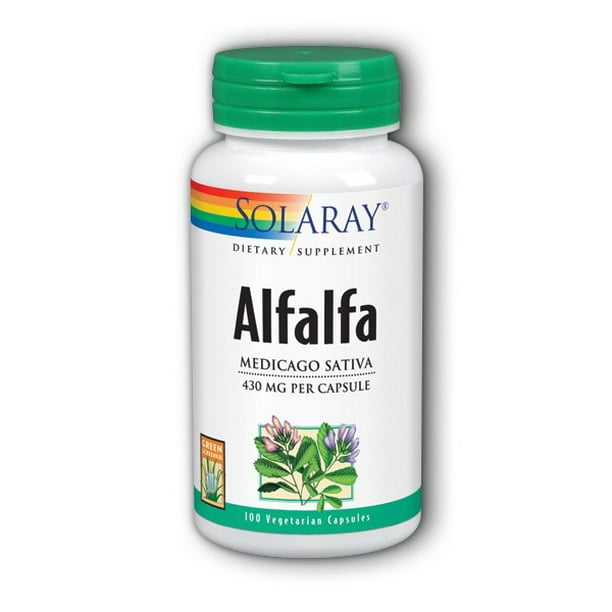 Solaray Alfalfa Leaf 430mg VitaminRich Superfood w/ Fiber