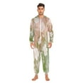 thumbnail image 7 of 1 Piece Adult Onesie Pajamas Cozy & Loose-Fit Sleepsuit Loungewear with Pockets Gradient Elegant Floral X-Small, 7 of 7