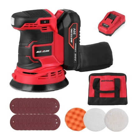 

Meterk 20V Cordless Orbit Sander Add Polishing Accessories Kit