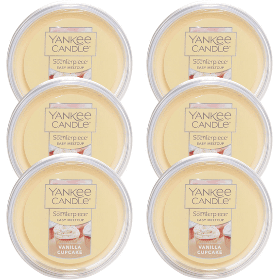 Yankee Candle Vanilla Cupcake Scenterpiece Easy MeltCup (Pack of 6)