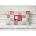 thumbnail image 2 of Carolines Treasures CK5942PW1216 Old English Sheepdog Love Canvas Fabric Decorative Pillow, 12H x16W, multicolor, 2 of 3