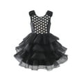 thumbnail image 2 of Robe Fille Noire à Volants en Tulle Robe à Volants Fête d'Anniversaire 7 Ans, 2 of 6