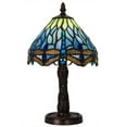 thumbnail image 3 of Meyda Tiffany 26617 Hanginghead Dragonfly 1 Light Stained Glass / Tiffany Accent Table, 3 of 4