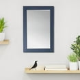 thumbnail image 3 of Ivy 24" Rectangular Bathroom Wood Framed Wall Mirror in Royal Blue, 3 of 10