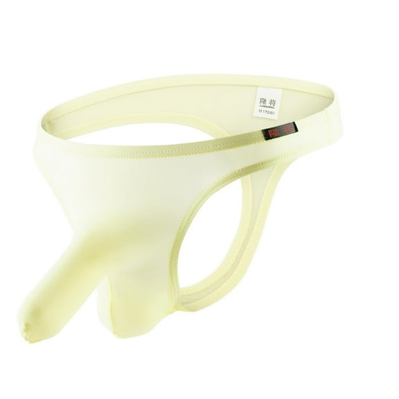 Jwputqe Mens Boxer Briefs,Mens Briefs,Boxer Briefs,Breathable,Comfort Fit,Solid,Elastic Waist,Nylon,Spandex,Yellow,M