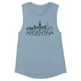 thumbnail image 1 of Skyline Argentina Women's Muscle Tank 2X-Large Stonewash Denim, 1 of 5