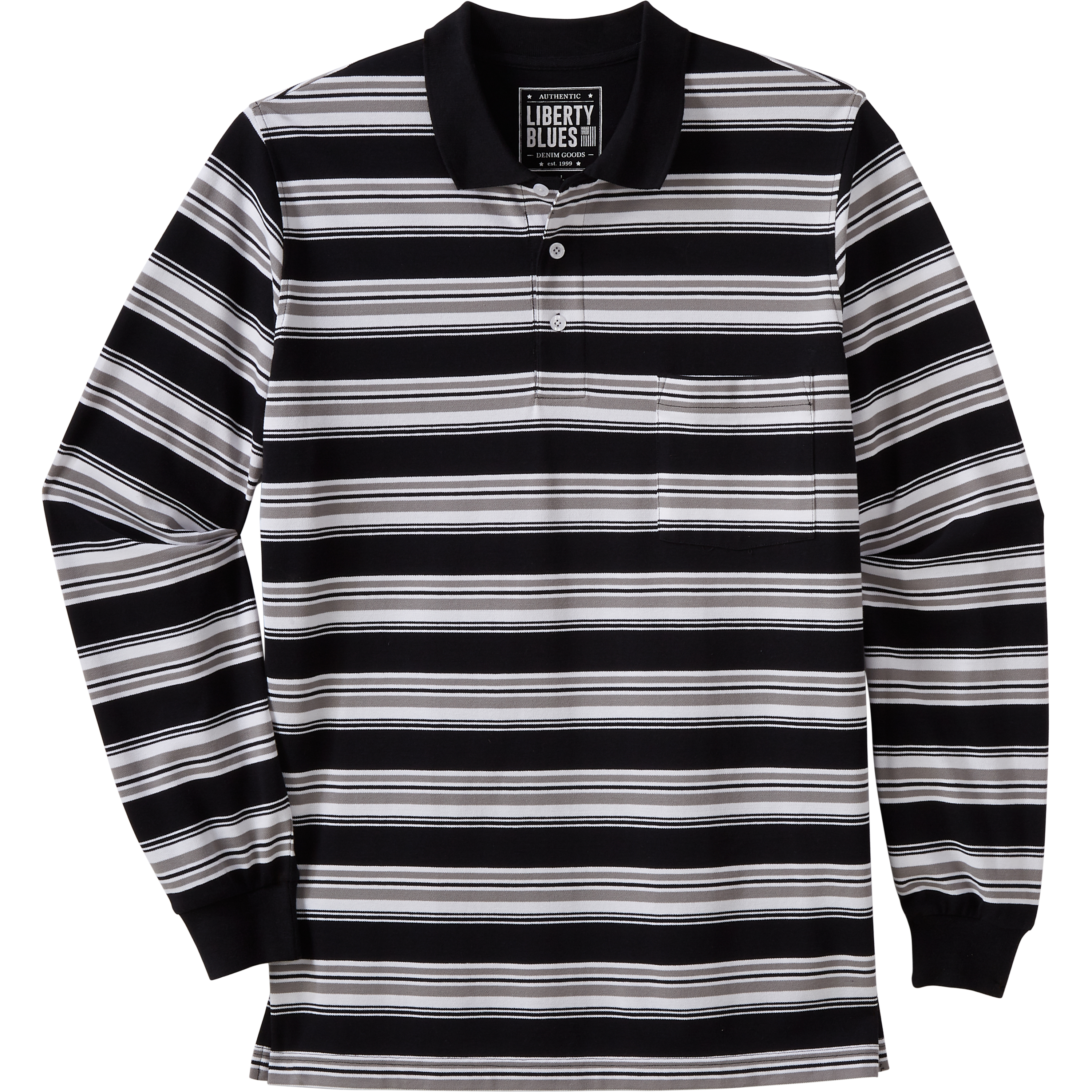 big & tall long sleeve polo shirts