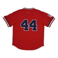 thumbnail image 3 of Men's Rings & Crwns #44 Red Atlanta Black Crackers Mesh Replica V-Neck Jersey, 3 of 3