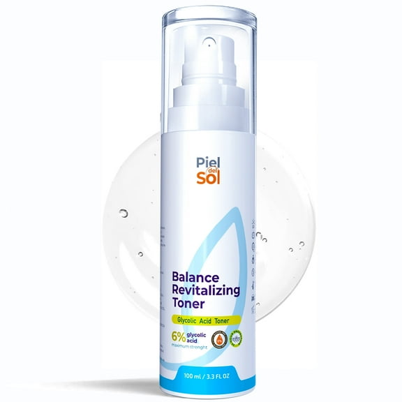 Piel del Sol - Refresh & Glow Glycolic Acid Toner – Alcohol-Free Hydration & Skin Renewal - For All Skin Types(100ml)