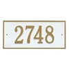 Whitehall Products 1322WG Standard Wall One Line Hartford Address Plaque, White & Gold