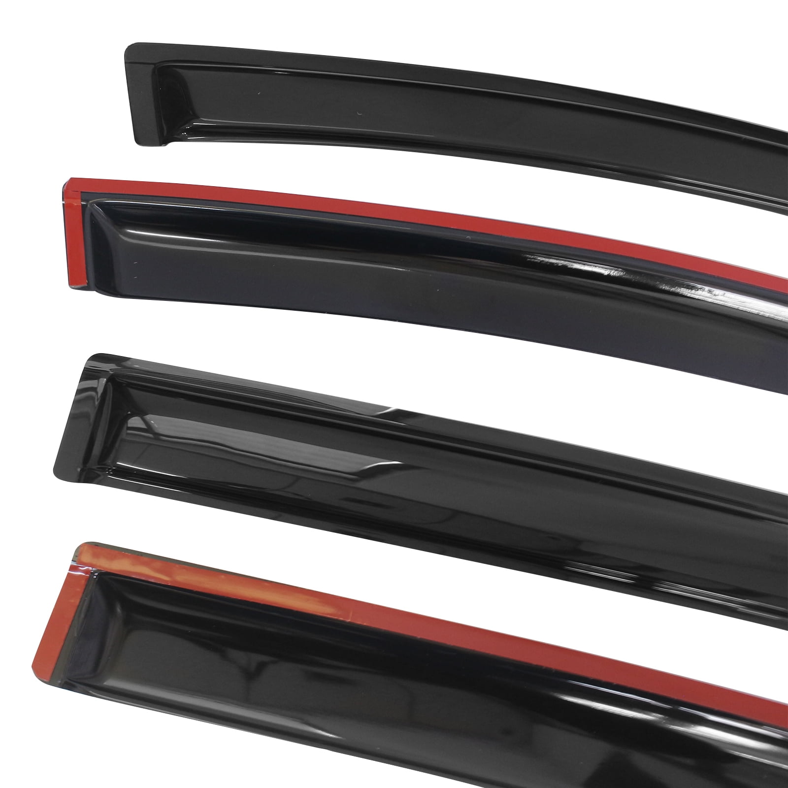 Ikon Motorsports Window Visor Fit 12-16 Honda CRV Acrylic 4Pc Outside Mount