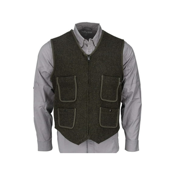 Woolrich Utility 12 Full Zip Vest, Olive Green, L