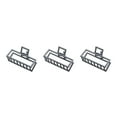 thumbnail image 3 of maskred Pinces de Mode Grand Style Simple à Portée de Main Style Simple Robuste Exquis Accessoires Barrettes pour Femmes Noir/rectangle 3Set, 3 of 6