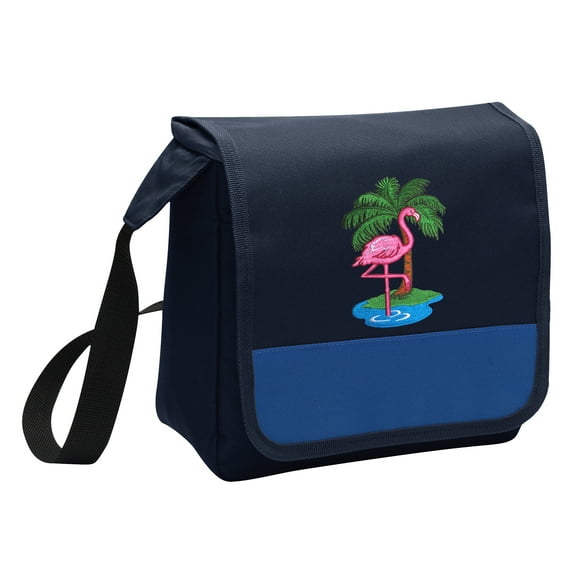 OFFICIAL Flamingos Lunch Bag Mens or Womens Pink Flamingo Lunch Box Cooler with Shoulder Strap