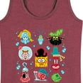 thumbnail image 3 of SpongeBob SquarePants - Grid - Women's Racerback Tank, 3 of 6
