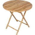 thumbnail image 2 of Zero Emission World Ta-143 Bamboo Round Folding Bistro Table, Natural, 31.5X31.5X29.5, 2 of 4