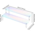 thumbnail image 2 of Yazoeia Perfume Stand 2 Tier, Colorful Display Risers Stand, Acrylic Shelves, Cologne Organizer Tiered Riser Display Stand,Flat feet,20cm CJC912-142850, 2 of 7