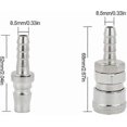 thumbnail image 2 of Pneumatic Quick Connect Kit with 8mm Nozzle Tip Coupler for Air Compressors, 2 of 5