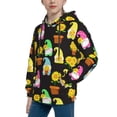 thumbnail image 2 of Daiia Gnomes With Sunflowers for Boys Fashion Hoodies & Sweatshirts with Kangaroo Pocket,Hooded Sweatshirt for Kid, Breathable& Moisture Wicking-X-Large, 2 of 6