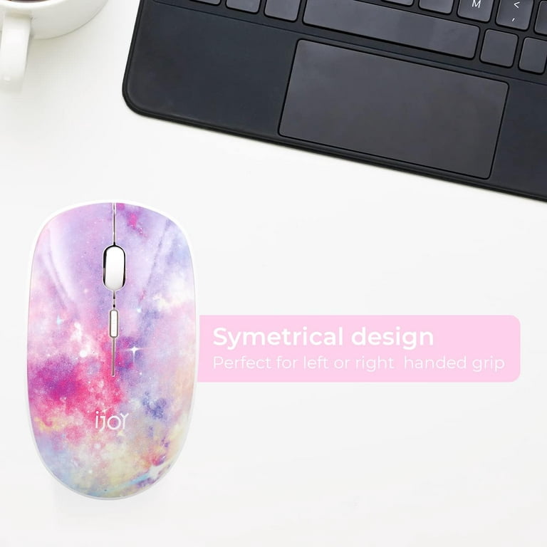 iJOY Click Tie Dye Bluetooth Wireless Mouse for Laptop and