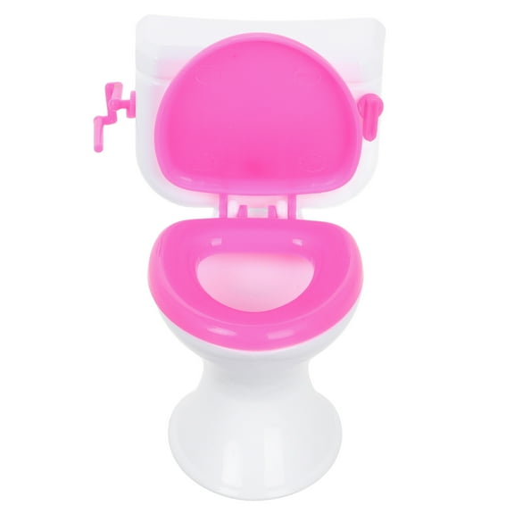 PENIKOKO Mini Plastic Toilet Toy Assorted Colors 1 Set for Kids Playtime and Decorative Use