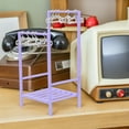 thumbnail image 2 of KALLORY Mini Doll Clothes Rack with Hangers 30cm Dollhouse Wardrobe Furniture Accessories for Doll Clothes Storage, 2 of 10