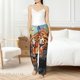 thumbnail image 4 of Fotbe Colorful Plant Tiger Pantalones de Pijama para Mujer, Pantalones de Dormir, Pantalones Pj con Cordón y Bolsillos-Large, 4 of 6