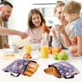 thumbnail image 7 of Haosy 3 Pack Reusable Ziploc Bags BPA Free Healthy Food Storage Bag Leakproof Sandwich Snack Freezer Bags Dessert Planet Spaceship, 7 of 7