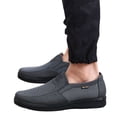 thumbnail image 2 of Domuza Mens Summer Breathable Non-Slip Casual Sneakers Comfortable Casual Hollow Out Mesh Platform Loafers, Summer Flat Slip On Walking Shoes Gray 8.5 (EU-42), 2 of 7