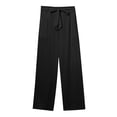 thumbnail image 5 of Yotami Womens Pants, Summer Drawstring Linen Pants Straight-Leg Plus Size Pants Casual Loose Pants with Pocket, W30" L43", 5 of 5