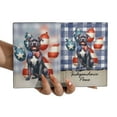 thumbnail image 3 of Patriotic Pitbull 4th of July Independence Paws Travel Passport Wallet Terrier Dog Lover PU Leather Passport Holder Cover - 02010, 3 of 5