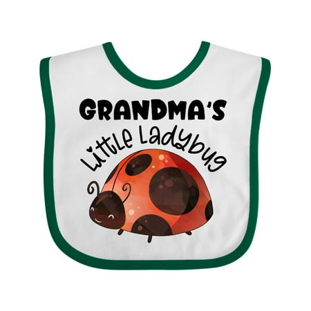 

Inktastic Grandma s Little Ladybug Gift Baby Boy or Baby Girl Bib