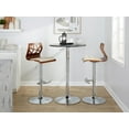 thumbnail image 3 of Folia Adjustable Bar Stool, Chrome Bar Stools, Bar Chairs, Swivel Bar Stools, Bar Stools Set of 2, 3 of 6