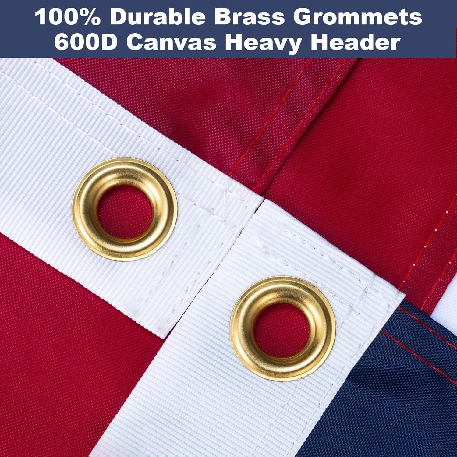 Lanola 3x5 Outdoor Heavy Duty, American Flags for outside 3x5 , Heavy Duty Nylon USA Flags with Durable Brass Grommets, Sewn Stripes Standard, 300D Nylon USA Flag for Indoor Outside Decoration