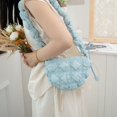 thumbnail image 2 of Bolsos Bolso plisado de nube Bolso de burbuja de nicho Bolso de chaqueta de algodón de estilo casual Bolso de hombro tipo bola de masa, 2 of 6