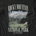 thumbnail image 3 of National Park Foundation Rocky Mountain Painting Colorado Men's T Shirt (Black, S-XXXL), 3 of 4