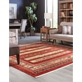 thumbnail image 3 of Rugs.com Kashkuli Gabbeh Collection Rug – 6' Square Rust Red Medium Rug Perfect For Living Rooms, Kitchens, Entryways, 3 of 8
