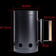 thumbnail image 3 of DEBGFS Charcoal Chimney Starter for BBQ Grills  Compact and Easy to Use  Perfect for Outdoor and Patio Barbecues,black, 3 of 3