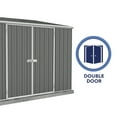 thumbnail image 4 of Absco AB1111 10 x 5 ft. Single Door Space Saver Metal Garden Shed, Woodland Gray, 4 of 11