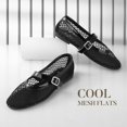 thumbnail image 2 of Sandalias planas Ankis Mesh para mujer negras Mary Jane 2025, 2 of 7