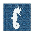 thumbnail image 3 of Robinson, Carol 15x15 Black Modern Framed Museum Art Print Titled - Sea Patterned Seahorse, 3 of 5