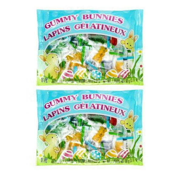 PSLLC Easter Gummy Bunnies, 3.17 oz. Bags (Pack of 2)