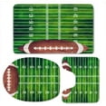 thumbnail image 3 of American Football Shower Curtain Set for Teens Boys, Sports Themed Fun Traditional Sport Close Up Bath Curtains for Kids Boys Teens, 4PCS/Set Game Bathroom Decor, 72x72 inch, 3 of 5
