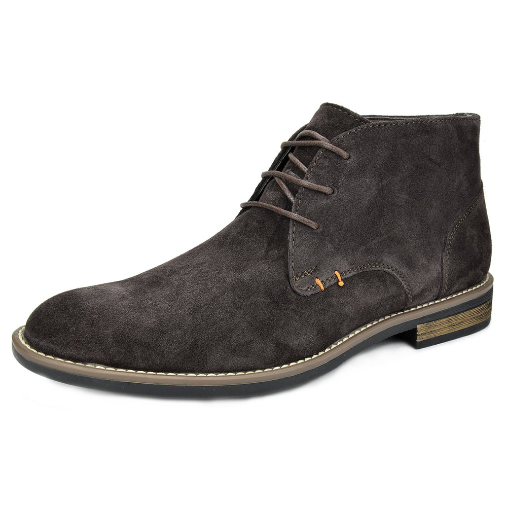 Mens Retro Vintage Urban Ankle Boots Slim Leather Suede Laced Smart Casual 