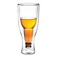 thumbnail image 1 of RisingPro Verre à Bière 3D Cristal Fun à l'Envers Double Couche Bar Maison, 1 of 4