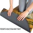 thumbnail image 3 of Blue White Sunflower Pattern Hot Yoga Mat Towel Non Slip for Hot Yoga - Quick-Drying Yoga Mat Cover with 4 Corner Pockets with Travel Bag - Hot Yoga Towel Non Slip 74"x26", 3 of 6