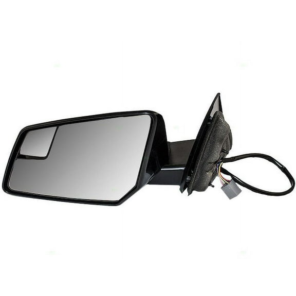 Left Driver Side Power Mirror - Paint to Match - Manual Folding - with Heated Glass, Spotter Glass, and Turn Signal - without Memory and Auto Dim - Compatible with 2009 - 2017 Chevy Traverse 2016