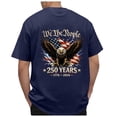thumbnail image 5 of mgoYE 250 Anniversary USA Tshirt American Flag Tshirt 250th America Anniversary Tee 250 Years Patriotic Tops Shirt(Dark Blue,M), 5 of 6