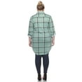 thumbnail image 4 of White Mark Women's Plus Size Windowpane Plaid Tunic Top, 4 of 5
